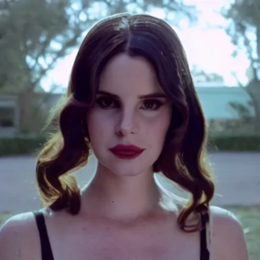 Prompt: lana del rey in american horror story, cinematic scene, 8 mm