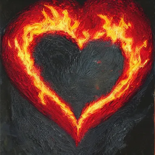 Image similar to a burning heart