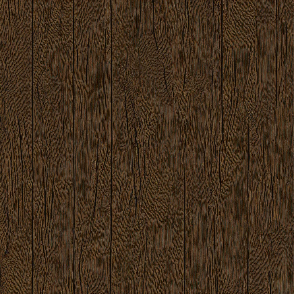 Prompt: dark black oak wooden texture, hd, 4 k, photo - realistic, volumetric lighting, pbr, gritty, rustic, seemless, unreal engine 5, 3 0 0 dpi