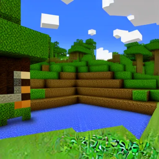 Image similar to Minecraft screenshot