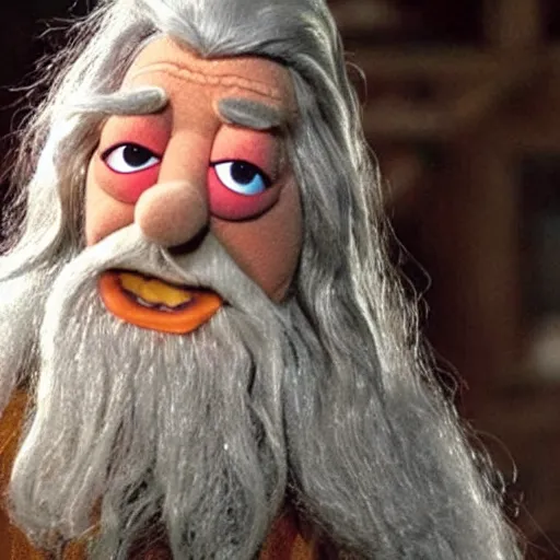 Prompt: Gandalf in the Muppet show, realism, high quality