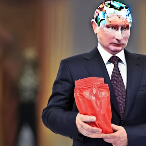 Image similar to vladimir putin with a pocket full of gravy