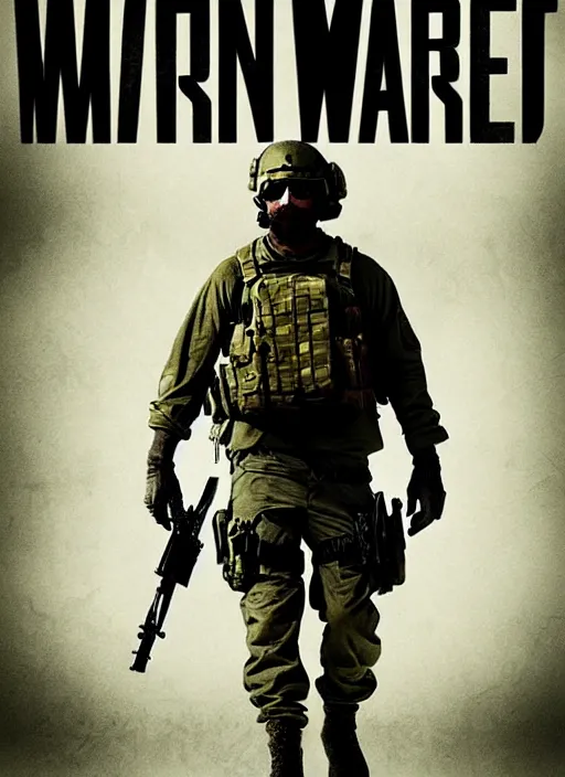 Image similar to modern warfare poster