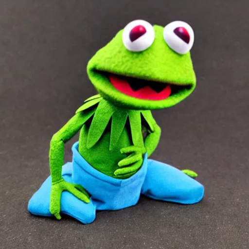 Image similar to kermit the frog as a star wars action figure