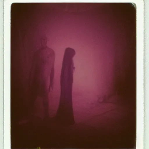 Image similar to summon rot witch fade, ritual aftermath gone wrong, a polaroid photo taken by guillermo del toro