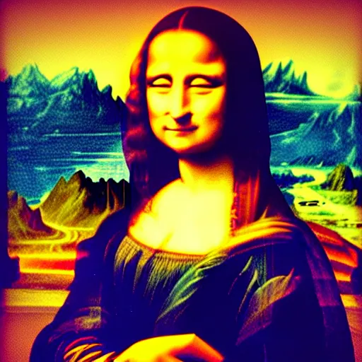 Image similar to Pikachu as the Mona lisa, cyper punk, dark background, instagram