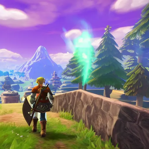 Prompt: screenshots of the new Legend of Zelda game