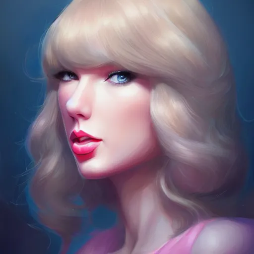 Image similar to a portrait of a beautiful taylor swift, art by lois van baarle and loish and ross tran and rossdraws and sam yang and samdoesarts and artgerm and saruei, digital art, highly detailed, intricate, sharp focus, trending on artstation hq, deviantart, unreal engine 5, 4 k uhd image