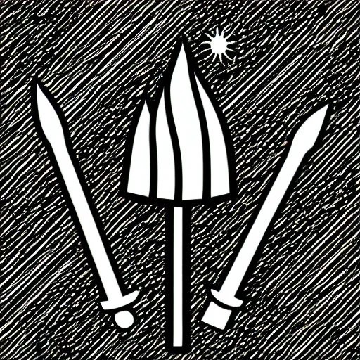 Image similar to mage pointy hat, tip on fire vector art, logo, minimalistic, black and white, clear lines, white background, no watermarks