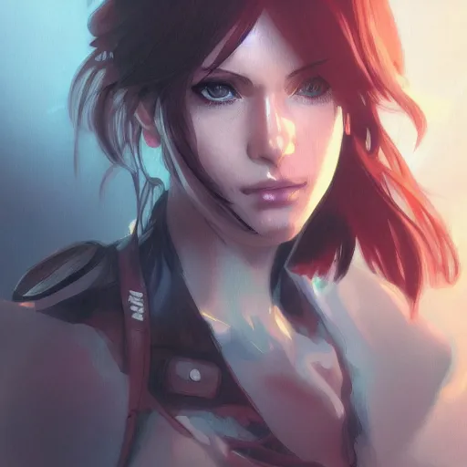 Image similar to quiet from metal gear solid v, anime, digital painting, smooth, sharp focus, ghibli, greg rutkowski and alphonse mucha