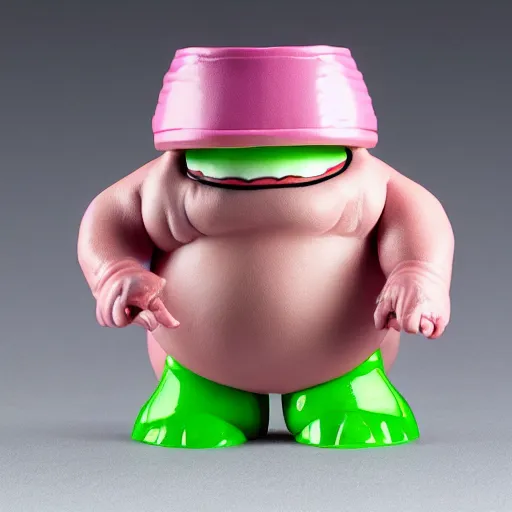 Prompt: squidbillies krang action figure