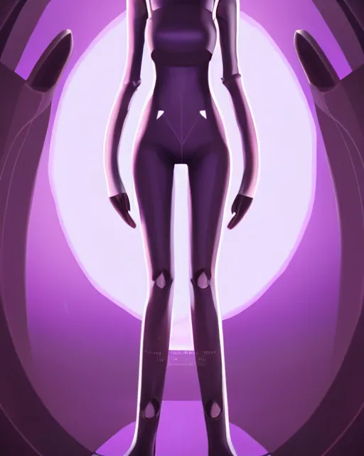 Image similar to symmetrical!! full body concept art for a futurstic alien girl, wearing tight futurstic simple clothes, walking inside of a futuristic life pod on an alien world | | epic - fine - clean, polished, trending on artstation, brush strokes