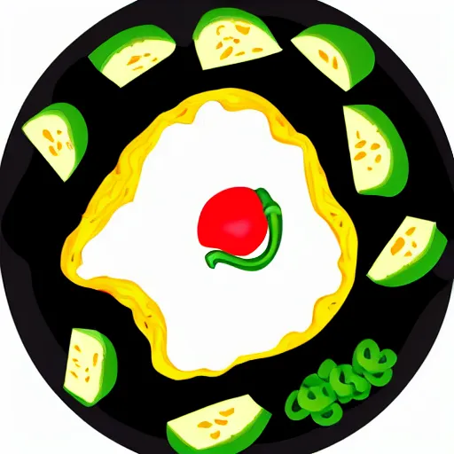 Image similar to simple nachos with cheese and jalapeno illustrations, white background, clip art, drawing, cartoon,