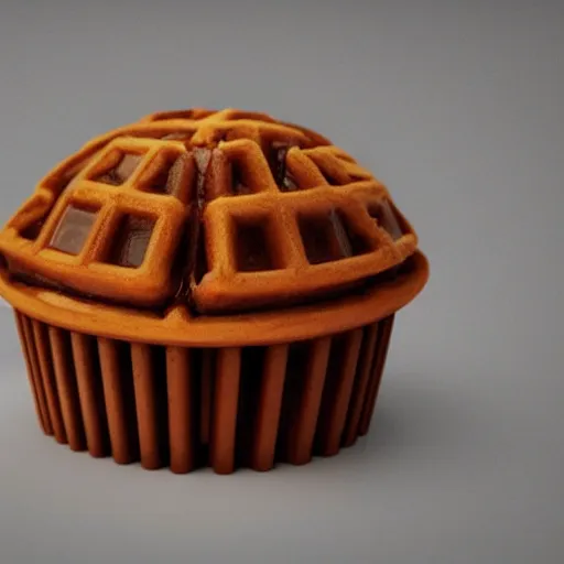 Image similar to a jello chocolate icecream cake muffin jaffa waffle candy gummy jelly sandwich, volumetric lighting, octane render, unreal engine, 8k stroopwaffel