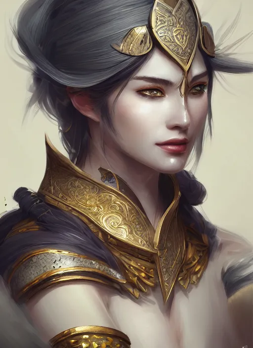 Prompt: a highly detailed illustration of khutulun, intricate, elegant, highly detailed, centered, digital painting, artstation, concept art, smooth, sharp focus, league of legends concept art, wlop.