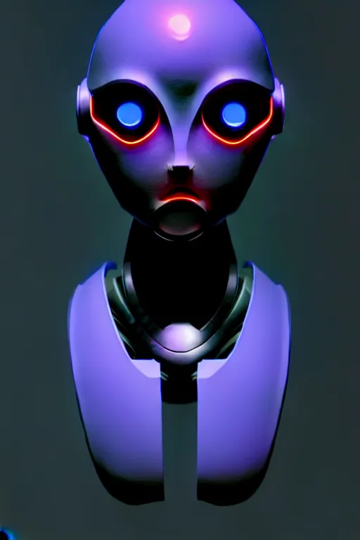 Image similar to beautiful robot character design, full body, whole body, one face, dystopian, glowing led lights, skin details, digital painting, comic book drawin, sculpted in zbrush, artstation, concept art, smooth, sharp, chiaroscuro, soft lighting, rule of thirds, fibonacci, art by mike mignola and david rubin