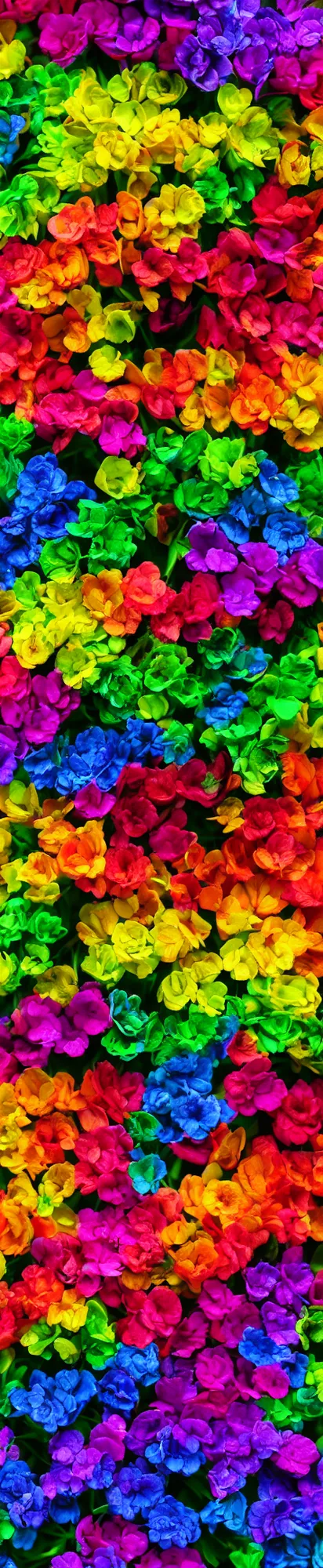 Image similar to vertical macro rainbow flowers