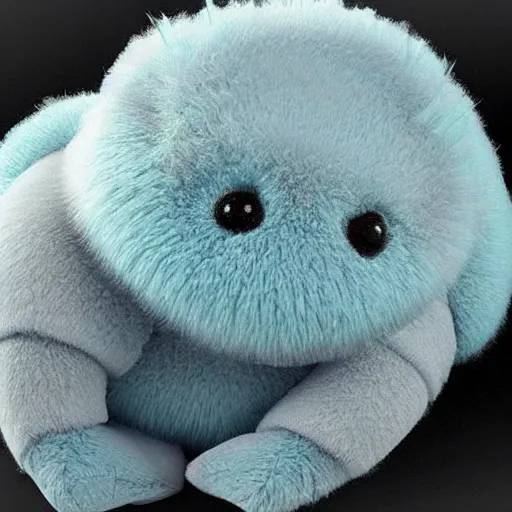 Image similar to realistic fluffy cute dreamy tardigrade