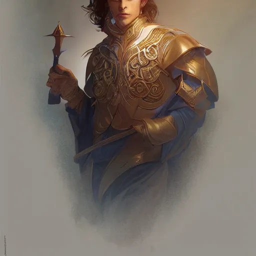 Prompt: portrait of the young male wizard of thunder, D&D, fantasy, intricate, elegant, highly detailed, digital painting, artstation, smooth, sharp focus, illustration, art by artgerm and greg rutkowski and alphonse mucha