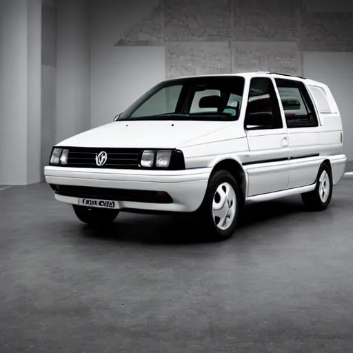 Prompt: a 1997 volkswagen w12 syncro inside a showroom with studio lighting