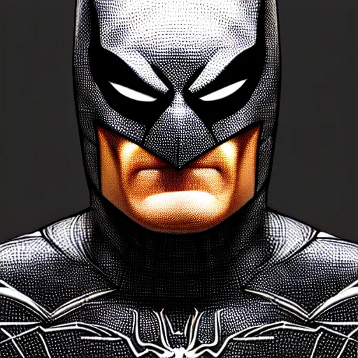 Image similar to a portrait of a spiderbatman , highly detailed,4K UHD image