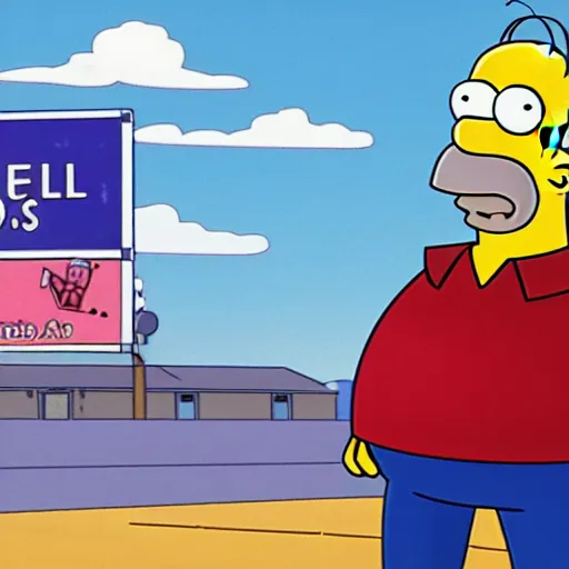 Prompt: Homer Simpson in better call saul