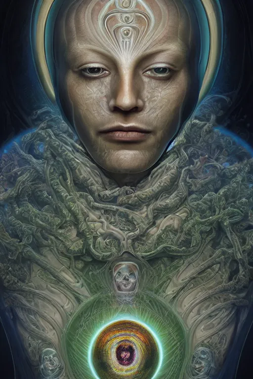 cinematic symmetric portrait of an alien god emperor. | Stable ...