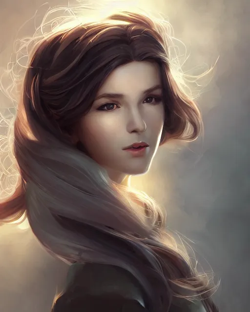 Prompt: portait of a beautiful female cleric, ethereal, backlit, realistic face, realistic lighting, sharp focus, hair in the wind, rule of thirds, by artgerm, wlop, rossdraws, frank frazetta, andrei riabovitchev, trending on artstation, hd, 4 k, fantasy