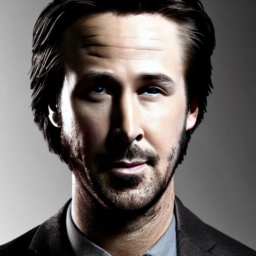 Prompt: Mixture of Ryan Gosling and Keanu Reeves, biometric photo, HD