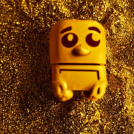 Image similar to golden emogi poop trophy macro