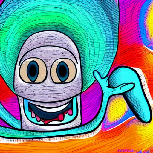 Image similar to an alien that is happy to meet you, he is greeting you warmly, digital art, smiling, cheerful, 35mm