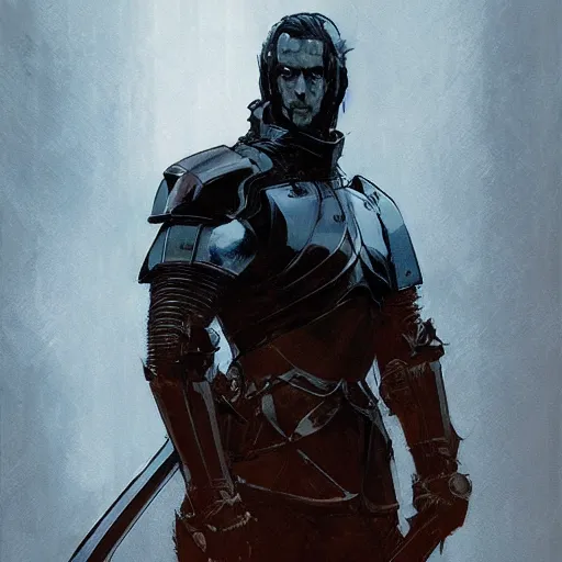 Image similar to portrait of a Knight, dramatic lighting, illustration by Greg rutkowski, yoji shinkawa, 4k, digital art, concept art, trending on artstation