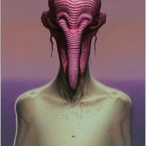 Prompt: squidward by wayne barlowe