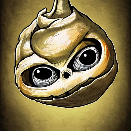 Prompt: Evil Onion 4k video game icon design, 2d game fanart behance hd by HR Giger