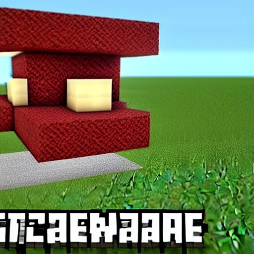 Prompt: youtuber technoblade with a crrown against youtuber dream in minecraft