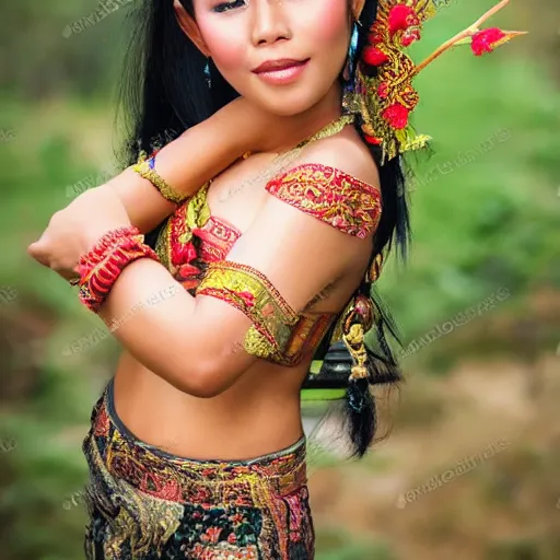 Image similar to beautiful balinese girl