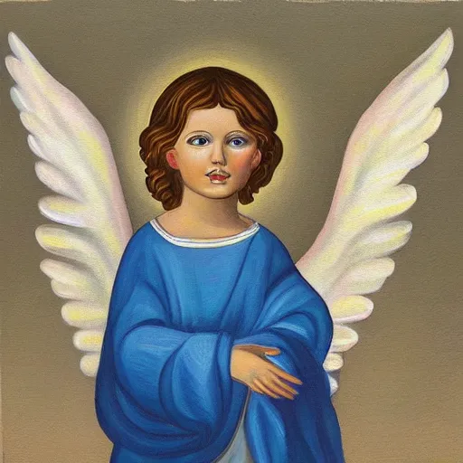 Prompt: biblically accurate angel, painting