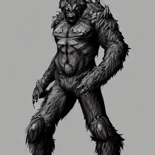 Prompt: a humanoid german shepherd beast - man, puts on jeans, artstation, concept art, smooth, sharp foccus ilustration, artstation