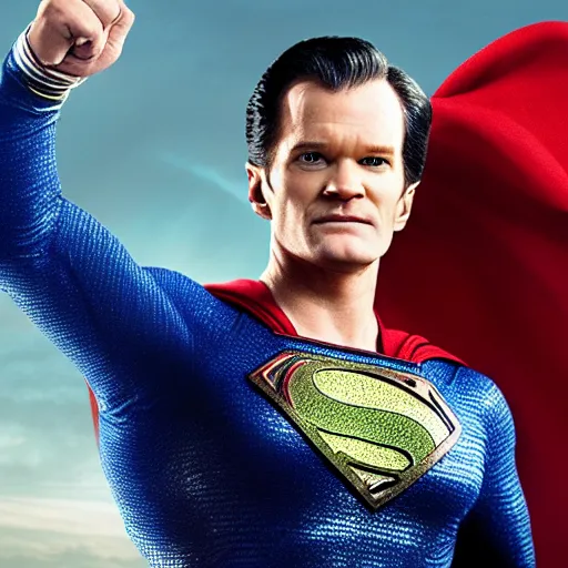 Prompt: neil patrick harris as superman