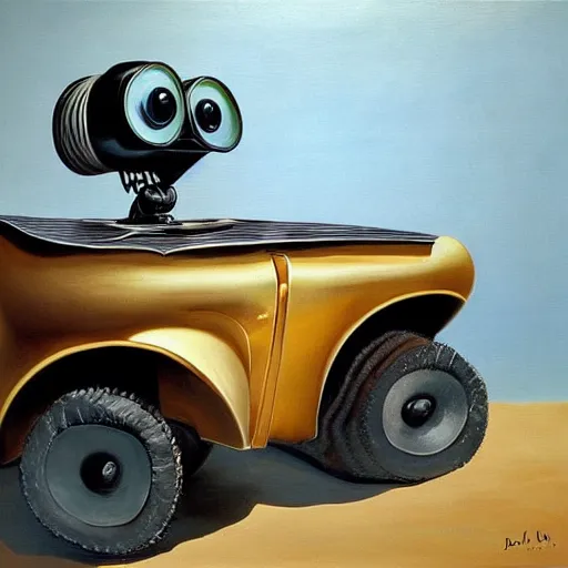 Image similar to salvador dali painting of wall - e called dall - e