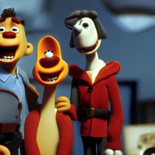 Prompt: aardman animation tom cruise in tom cruise and gromit