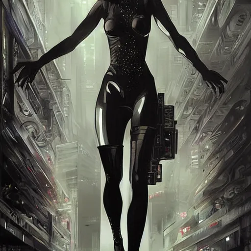 Image similar to neuromancer, painted by stanley artgerm lau