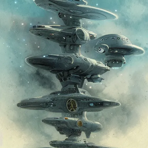 Image similar to starfleet, by jean - baptiste monge