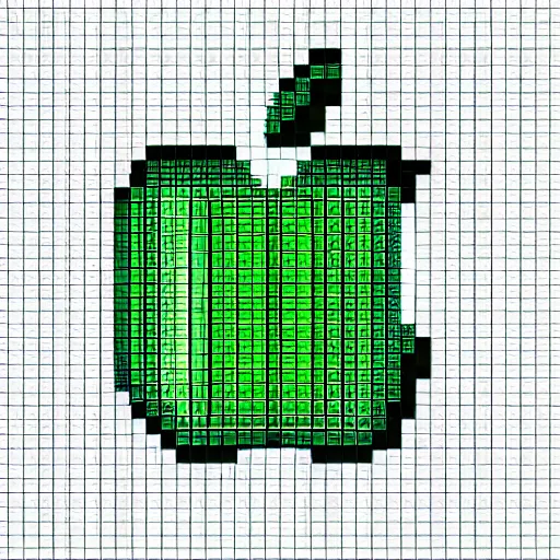 Image similar to apple pixel art