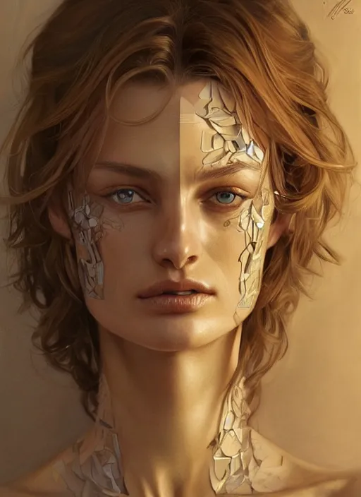 Prompt: symmetry!! edita vilkeviciute, machine parts embedded into face, intricate, elegant, highly detailed, digital painting, artstation, concept art, smooth, sharp focus, illustration, art by artgerm and greg rutkowski and alphonse mucha, 8 k