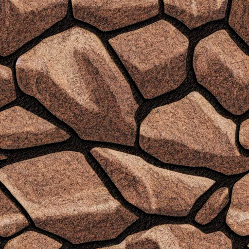 Prompt: texture art of a brown rock