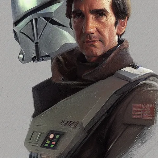 Image similar to portrait of a man by greg rutkowski, wedge antilles, star wars expanded universe, he is about 7 0 years old, wearing galactic ´ s alliance general uniform, digital painting, artstation, concept art, smooth, sharp foccus ilustration, artstation hq