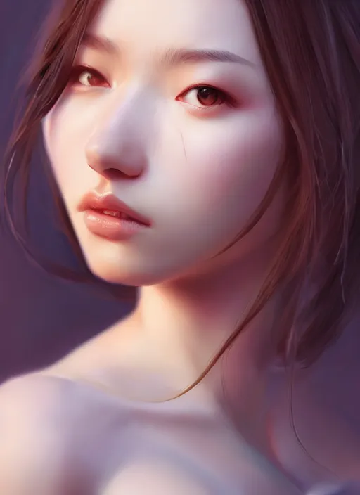 Image similar to beautiful portrait, beautiful girl, beautiful body, tranding by artstation, by chen wang, character artist, 8 1 5, mature content, detailed and intricate environment, 8 k