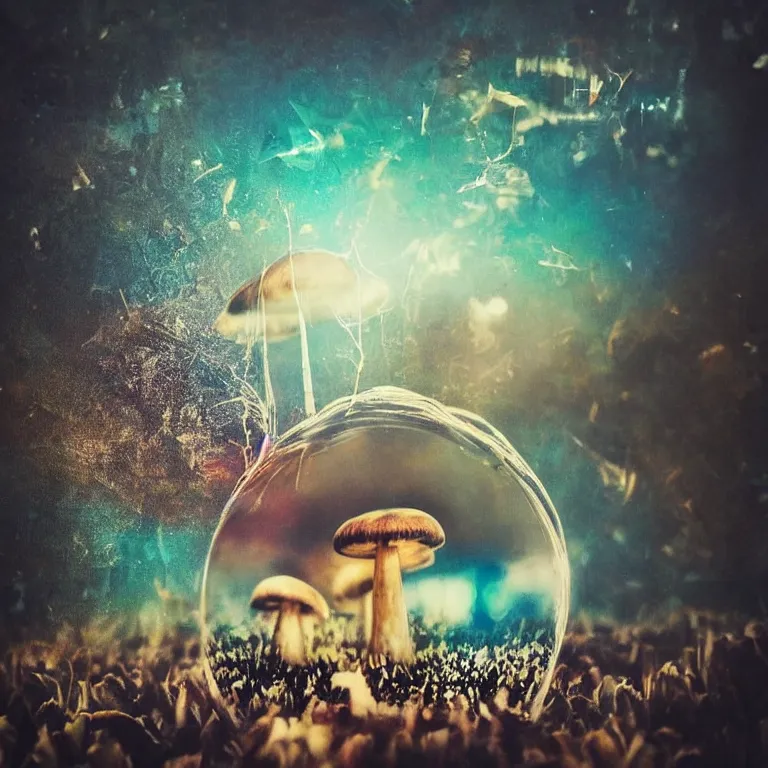 Image similar to double exposure of dally life, symbols of live, explosion, love is the most relevant theme, love is infinity, love is begin of all, 8 k resolution, artistic mode, artistic, trending on instagram, long exposure, love art, serious, fantasy and dreams vibes, mushrooms style and macro style