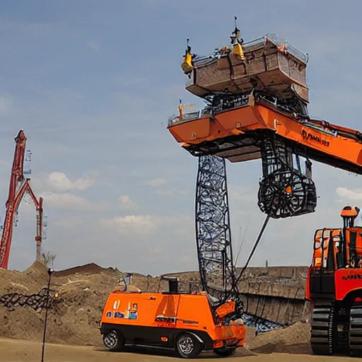 Image similar to bucket - wheel - excavator robot